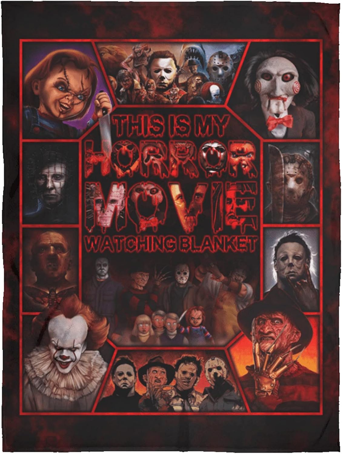 Halloween Squad Fleece Blanket Perfect Horror Qatar Ubuy