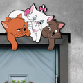 Aristocats Door Corner Sign, Marie Toulouse Berlioz Peeking Cats, The Aristocats Peekaboo Door Topper, Kids Room Nursery Wall Decor