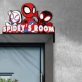 Personalized Spidey and His Amazing Friends Spidey's Room Door Corner Sign - Custom Wooden Door Topper, Kids Bedroom Decor