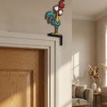 Hei Hei Door Corner Sign, Moana Hei Hei Peeking, Moana Rooster Room Decor, Wooden Kids Nursery Door Topper