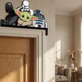 Star Wars Door Corner Sign, Grogu Baby Yoda Darth Vader Stormtrooper R2-D2 Shelf Sitter, Wall Decor, Kids Room Nursery Sign