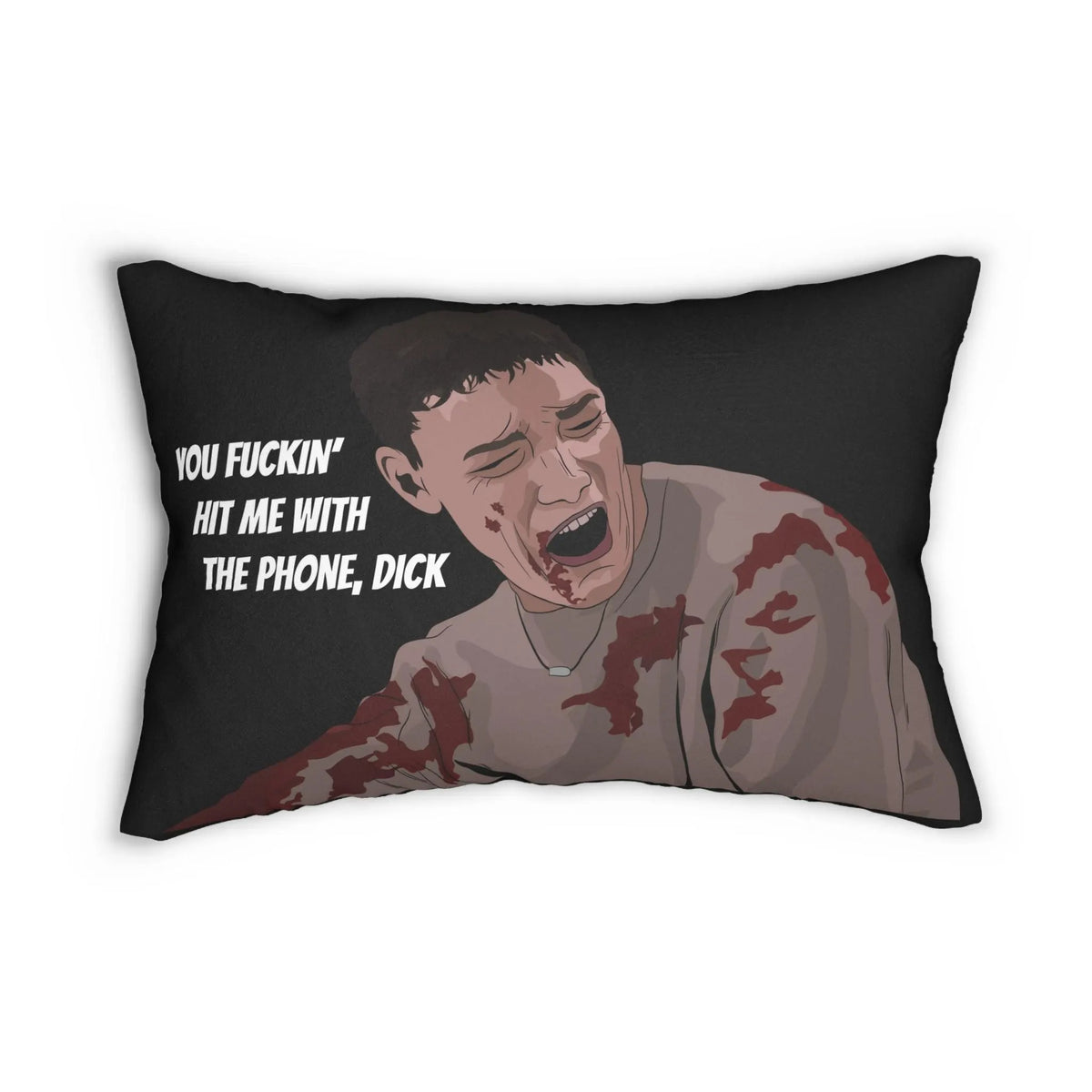Horror Movie Lumbar Pillow Cover, Scream Inspired Halloween Throw Pillow, Funny Quote Pillow Case, Spooky Horror Fan Home Decor, Movie Lover Gift