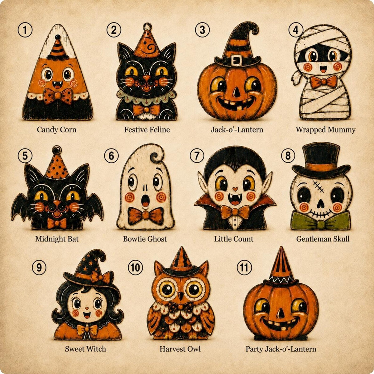Vintage Halloween Wooden Blocks, Cute Spooky Shelf Decor, Rustic Fall Tabletop Ornaments, Retro Halloween Home Decoration, Seasonal Gift