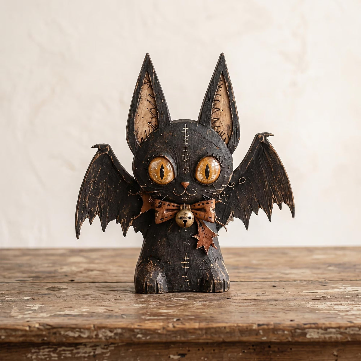 Choose Your Character Halloween Wooden Block, 2D Flat Printed Ghost Pumpkin Black Cat Skeleton Owl Bat, Rustic Fall Tiered Tray Decor, Spooky Shelf Sitter