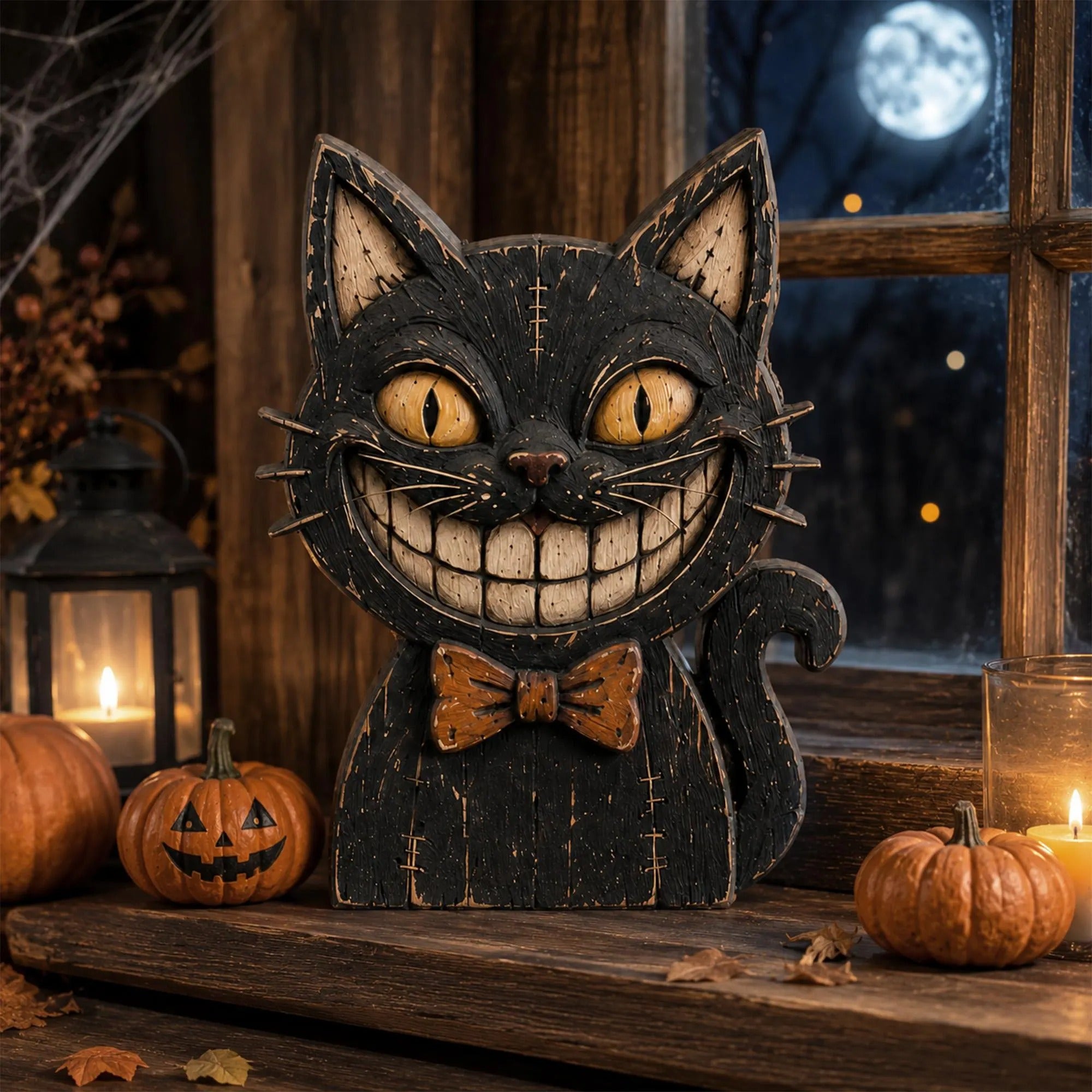 Rustic Halloween Plywood Blocks – Spooky Farmhouse Fall Decor Figures