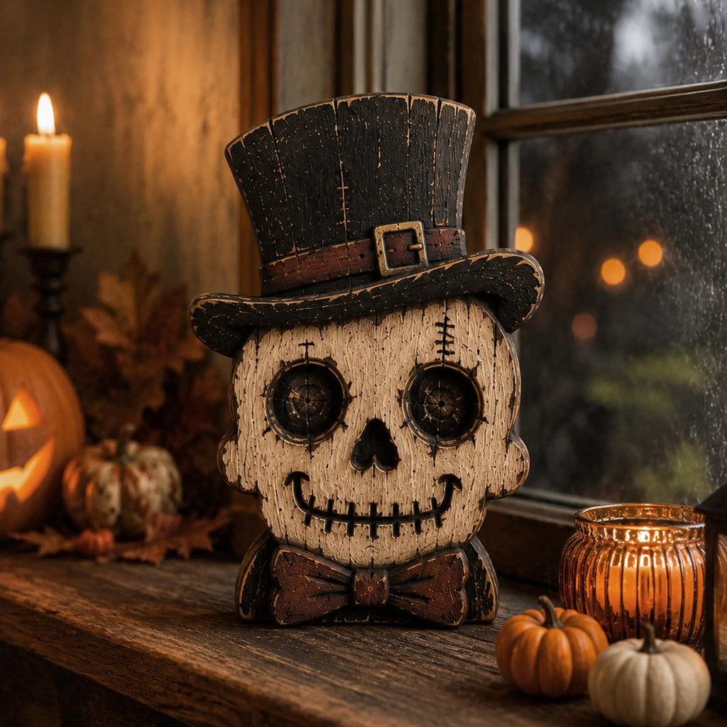 Rustic Halloween Plywood Blocks – Spooky Farmhouse Fall Decor Figures