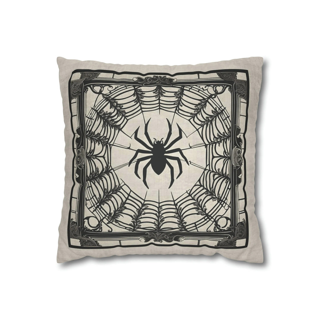 Halloween Pillow Cover, Spider Web & Pumpkin Design, Spooky Throw Pillow Case, Fall Home Decor, Halloween Cushion Decoration