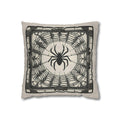 Halloween Pillow Cover, Spider Web & Pumpkin Design, Spooky Throw Pillow Case, Fall Home Decor, Halloween Cushion Decoration