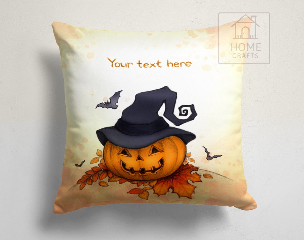 Halloween Pumpkin & Monster Throw Pillow Cover, Spooky Festive Cushion Case, Cute Fall Home Decor, Halloween Sofa Decoration