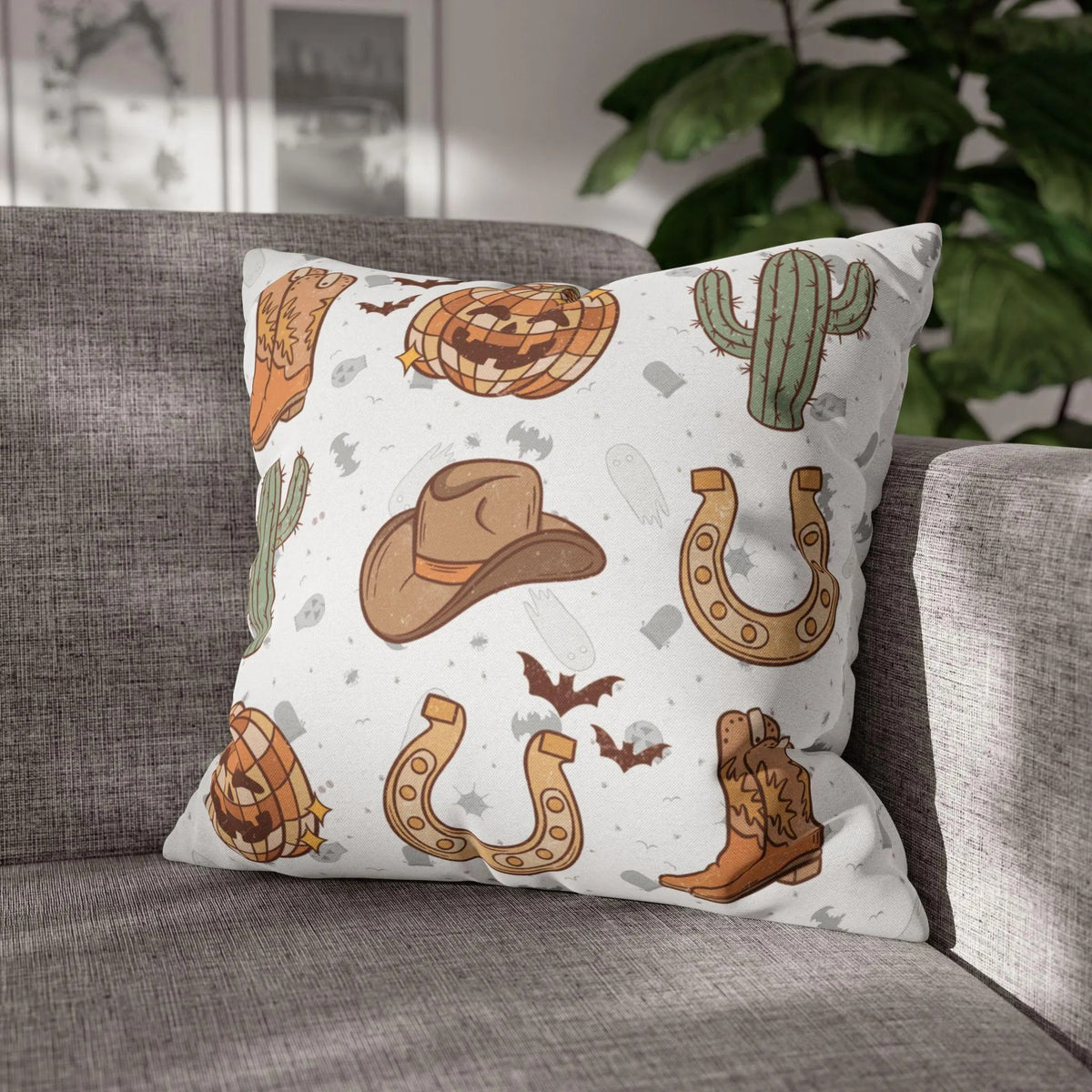 Personalized Halloween Pillow Cover, Spooky Season Throw Pillow, Custom Fall Home Decor, Halloween Cushion Case, Seasonal Gift