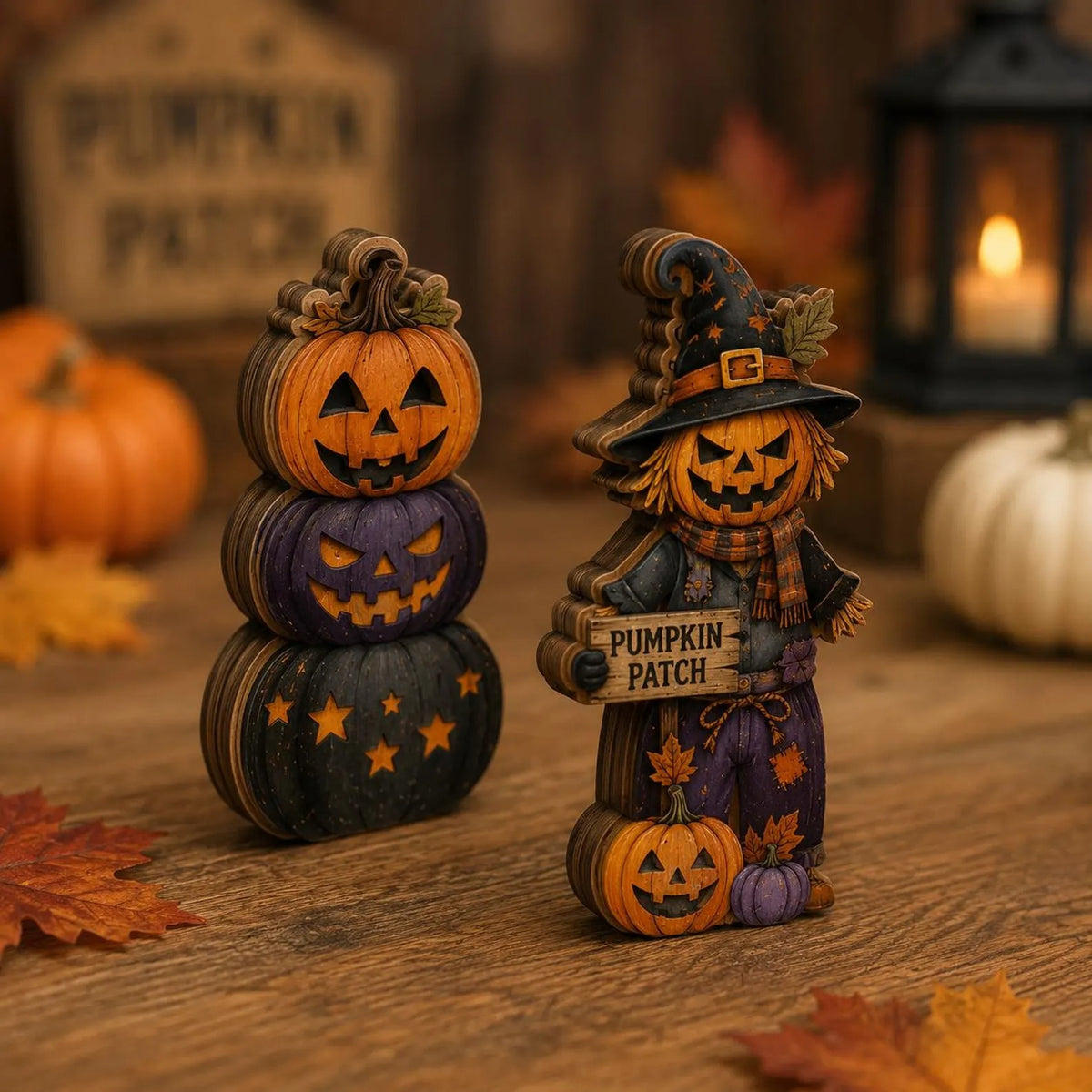 Halloween Pumpkin Wooden Block, Spooky Cute Mummy Pumpkin Decor, Spooky Season Shelf Sitter, Rustic Fall Tabletop Home Decoration