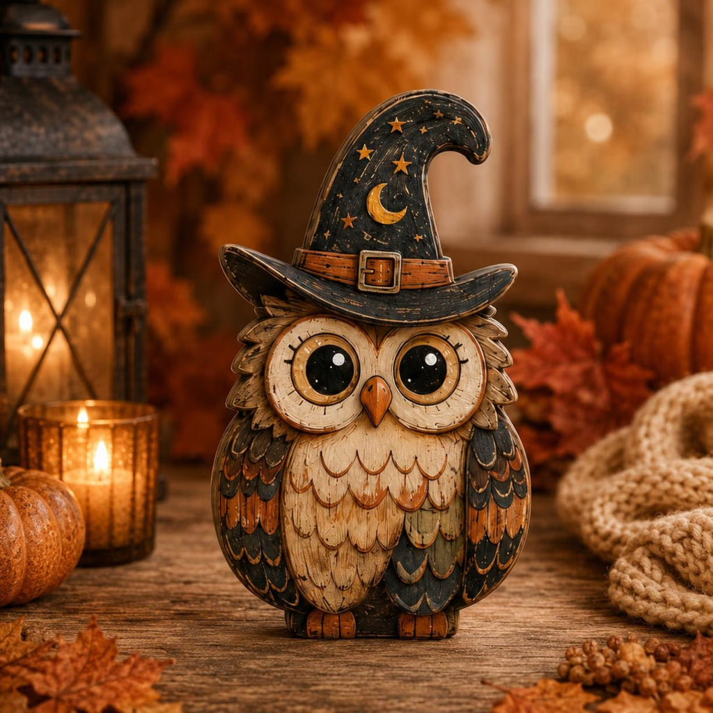 Whimsical Halloween Wooden Block, Cute Monster Shelf Sitter, Rustic Fall Tabletop Decor, Spooky Halloween Home Decoration, Seasonal Gift