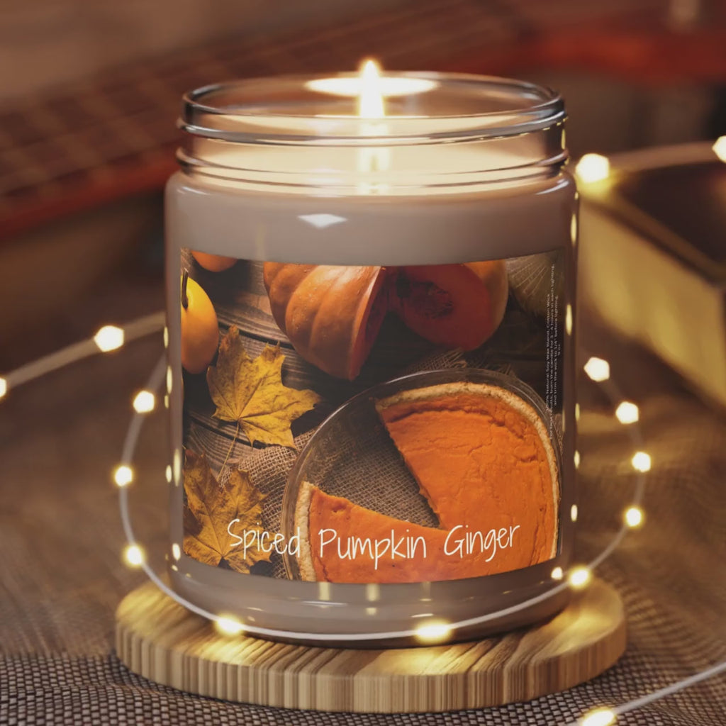 Spiced Pumpkin Ginger Soy Candle, Cozy Fall Kitchen Candle, Pumpkin Spice Autumn Home Decor, Halloween Scented Candle, Farmhouse Gift