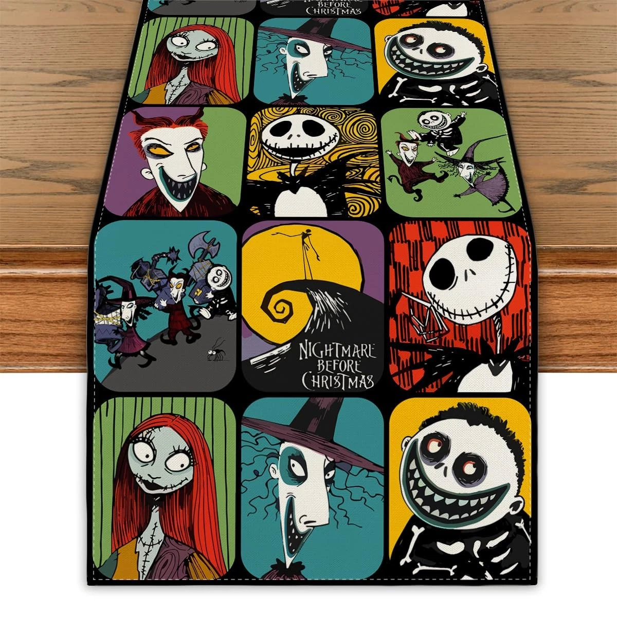 Halloween Table Runner Nightmare Before Christmas 13×72 Inch Spooky Home
