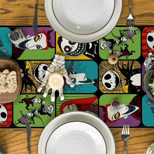 Halloween Table Runner Nightmare Before Christmas 13×72 Inch Spooky Home