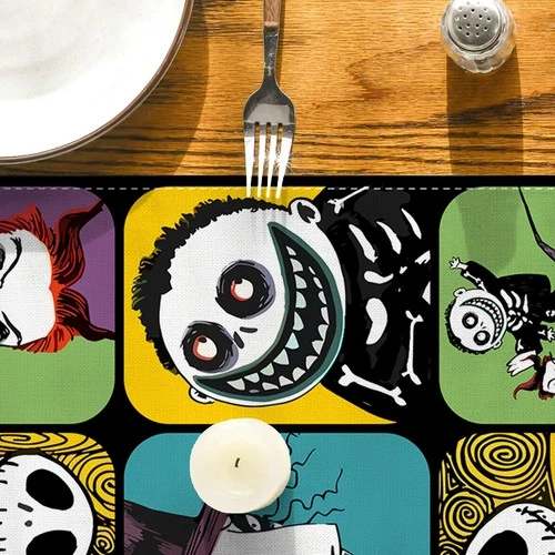 Halloween Table Runner Nightmare Before Christmas 13×72 Inch Spooky Home