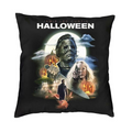 Halloween Horror Movie Pillow Cover, Spooky Soft Cushion Case, Creepy Home Decor, Sofa & Bedding Pillowcase, Horror Fan Gift